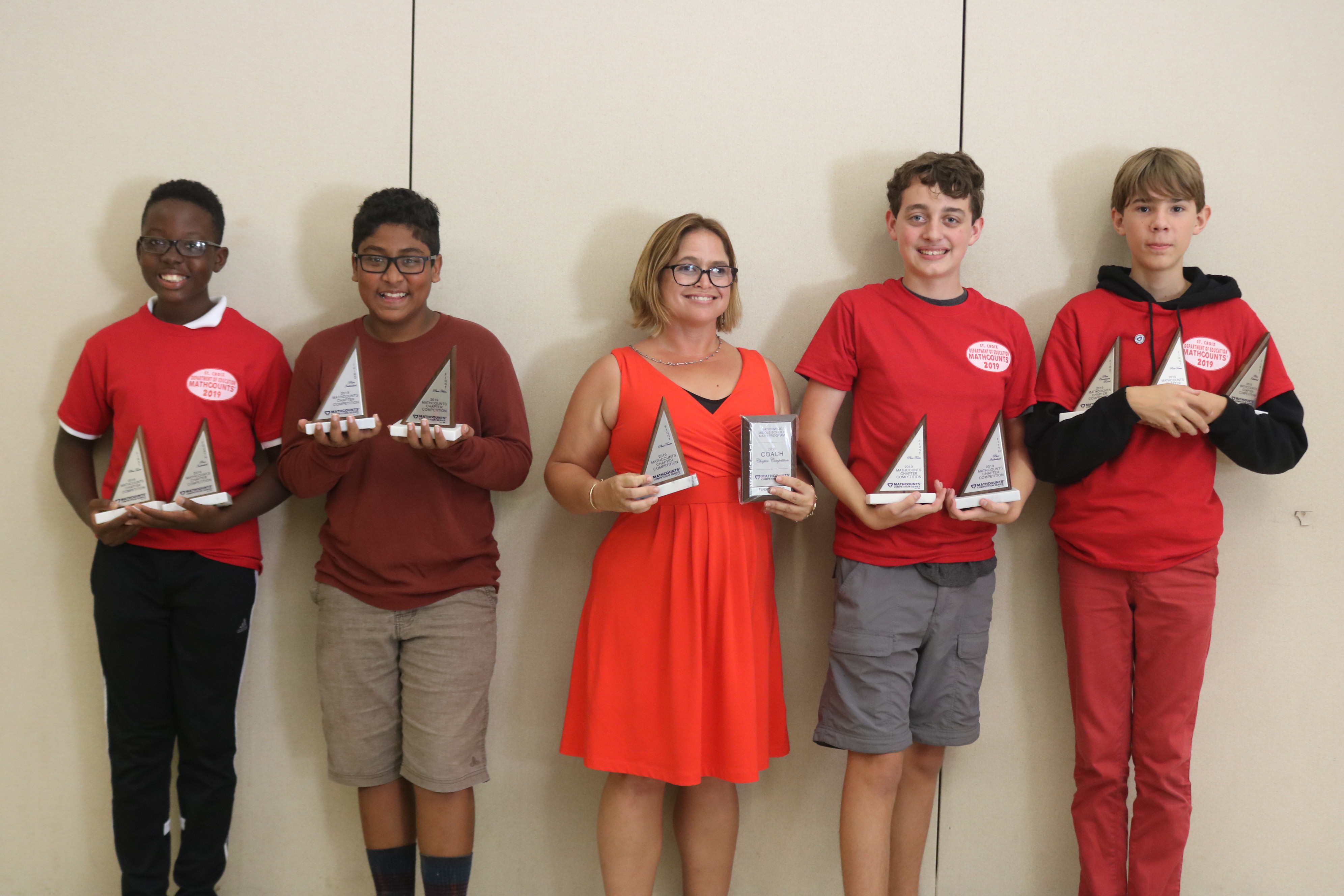  Good Hope Country Day Winning Team (Left to Right) Michael Atwell; Anil Prasad; Amanda Beach teacher; D'adamo Lucaformo and Che Guerra .JPG